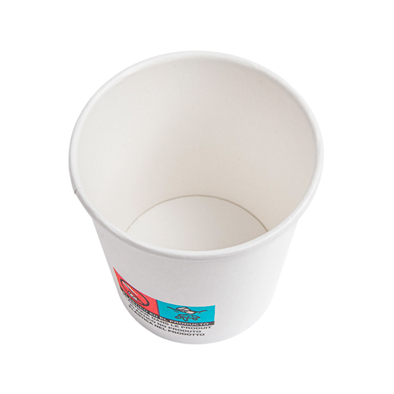 Vasos de papel Blancos Ø 60mm 120ml con tapa pp (1000 uds)