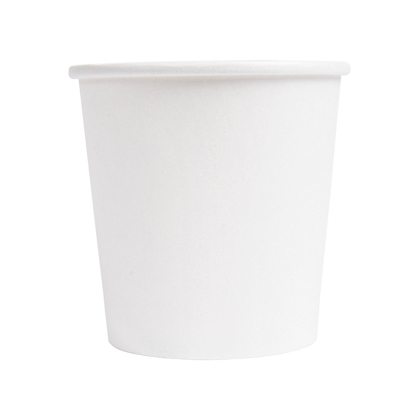Vasos de papel Blancos Ø 60mm 120ml con tapa pp (1000 uds)
