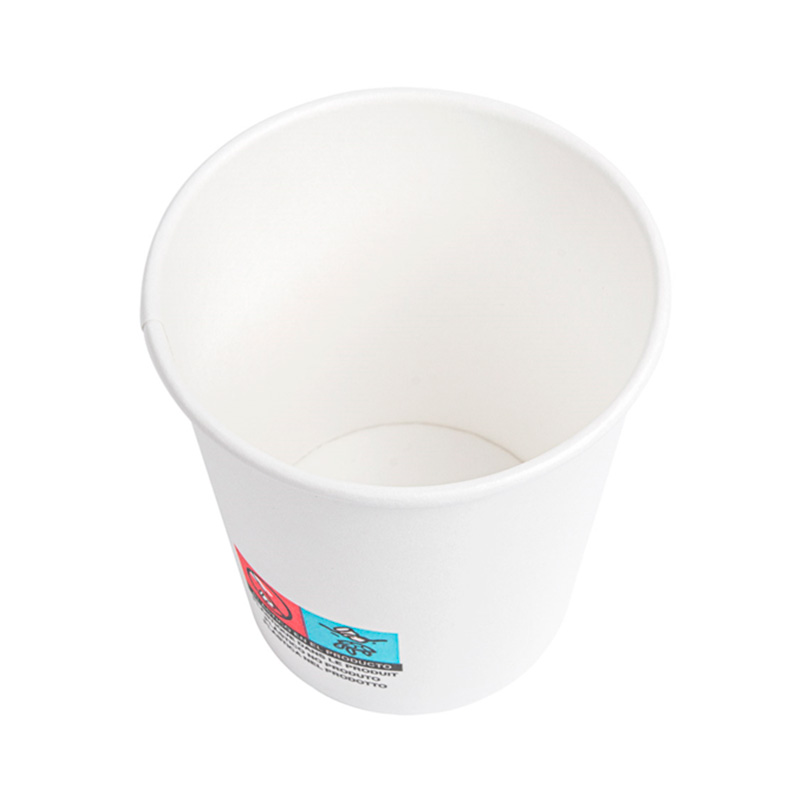 Vasos de papel Blancos Ø 72mm 200ml con tapa pp (1000 uds)