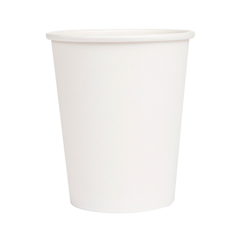 Vasos de papel Blancos Ø 80mm 240ml con tapa pp (1000 uds)