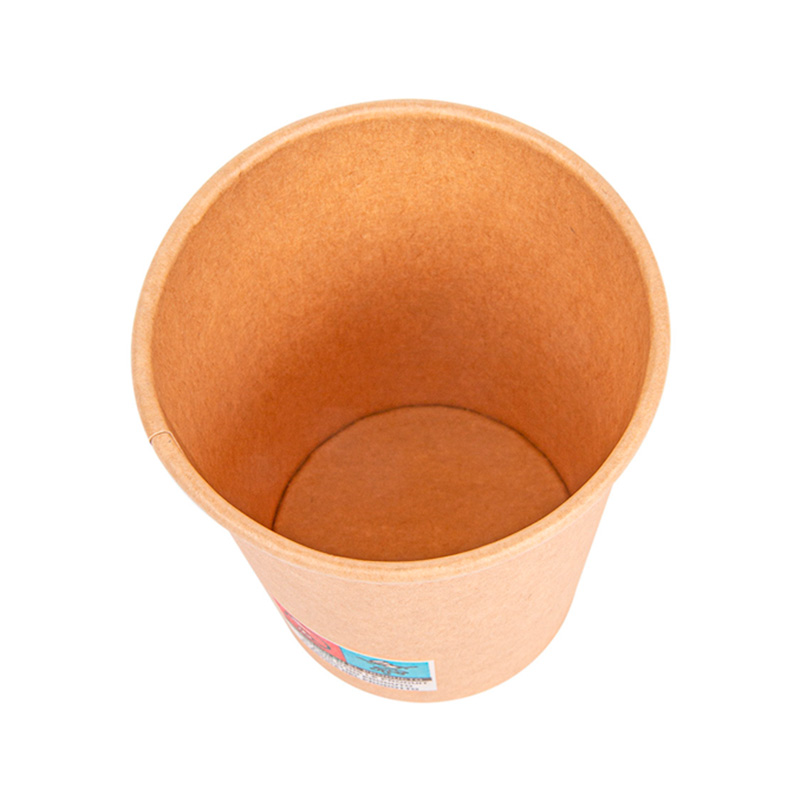 Vasos de papel marrones Ø 80mm 240ml con tapa pp (1000 uds)