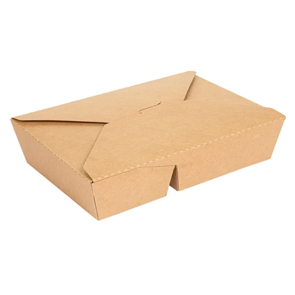 Cajas americanas de 2 compartimentos cartón kraft