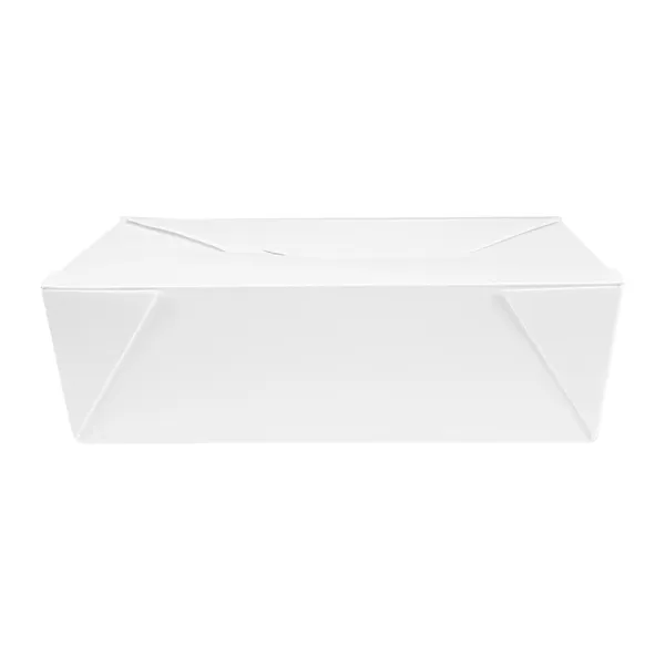 Cajas americanas microondables de cartón blanco "THEPACK""