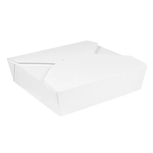 Cajas americanas microondables de cartón blanco "THEPACK""