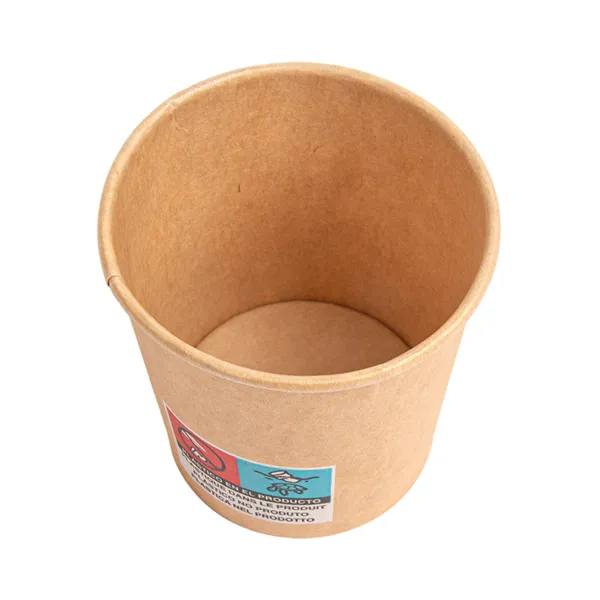 Vasos de cartón kraft para café