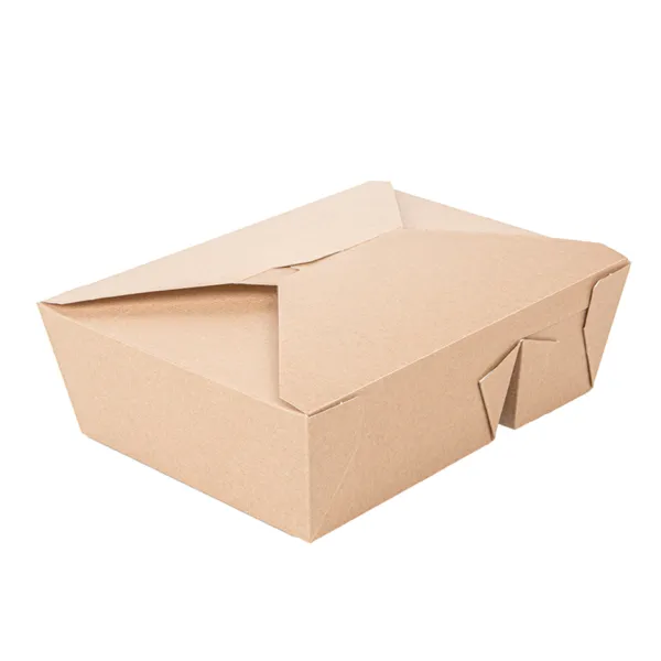 Cajas americanas de 2 compartimentos cartón kraft