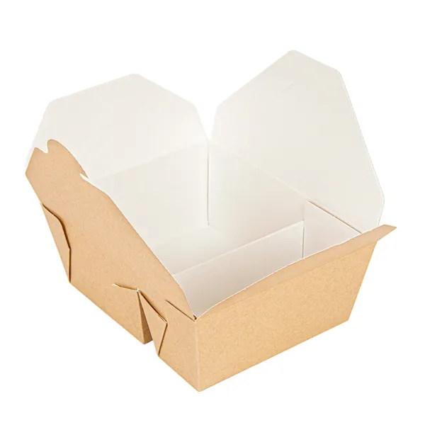 Cajas americanas de 2 compartimentos cartón kraft