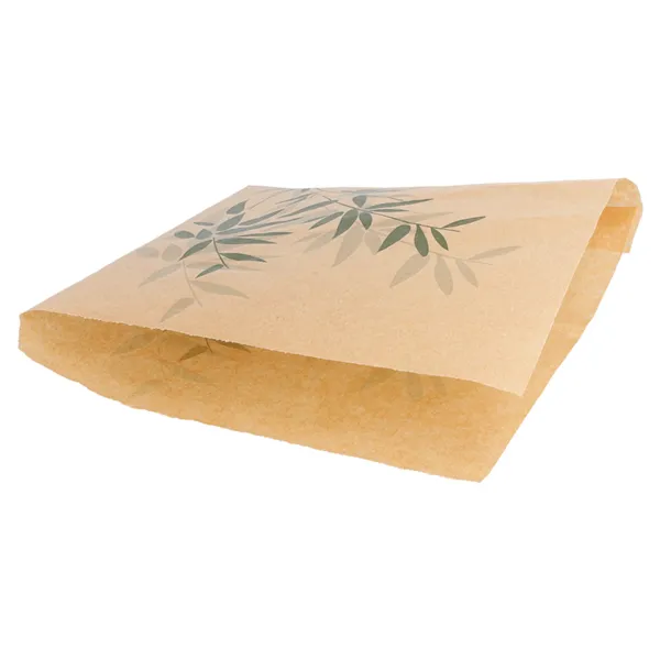 Papel antigrasa abierto 2 lados kraft "FEEL GREEN"