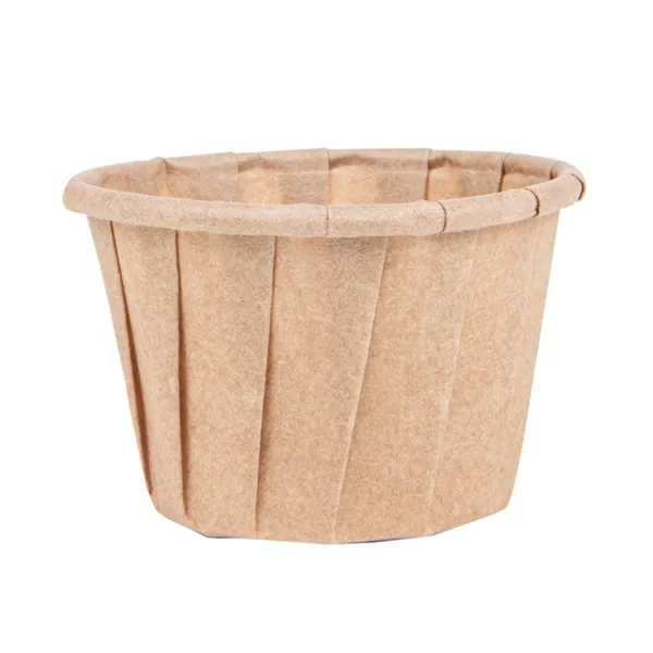 Tarrinas de papel antigrasa plisado kraft