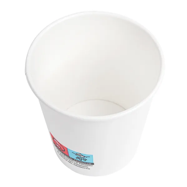 Vasos de cartón blanco para café 1 pared
