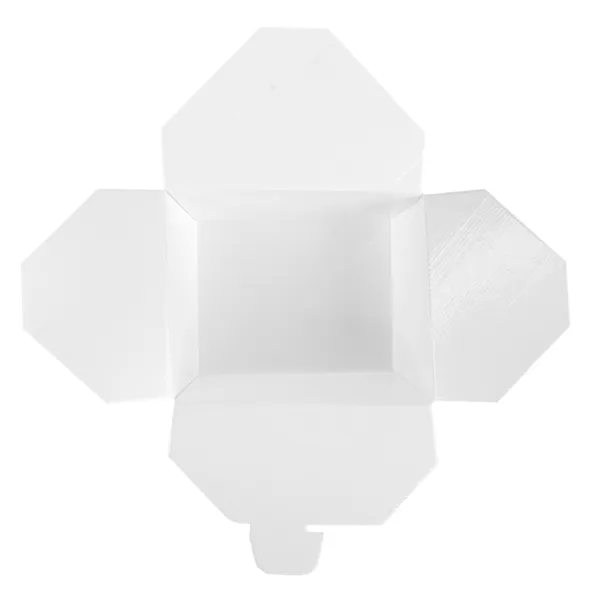 Cajas americanas microondables de cartón blanco "THEPACK""