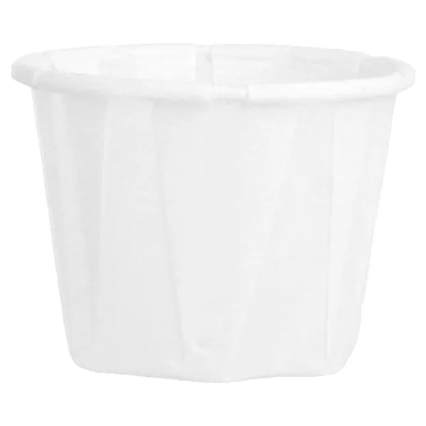 Tarrinas de papel antigrasa plisado blanco