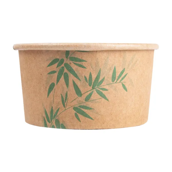 Tarrinas de cartoncillo kraft para helados "FEEL GREEN"