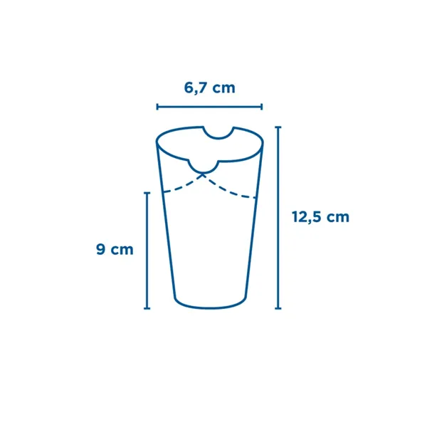 Vasos de cartón kraft con cierre para patatas fritas