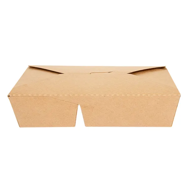 Cajas americanas de 2 compartimentos cartón kraft