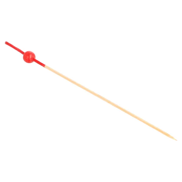 Picks "BOLA ROJA" natural bambú