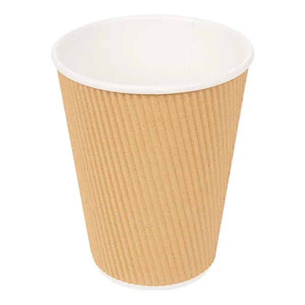 Vasos de cartón kraft para café doble revestimiento