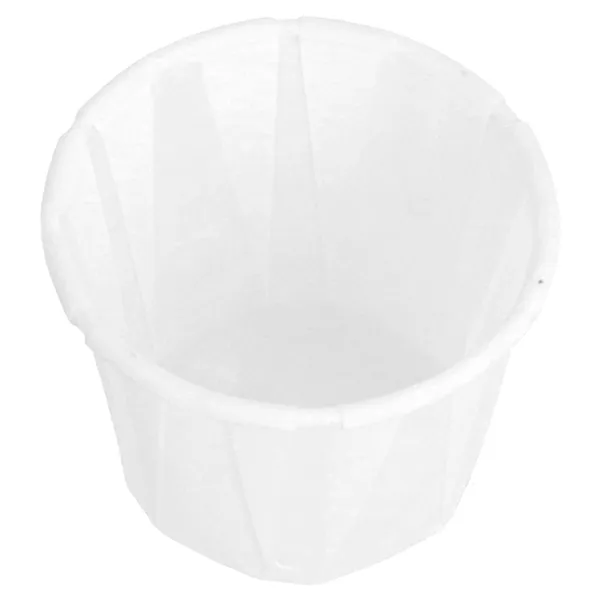 Tarrinas de papel antigrasa plisado blanco