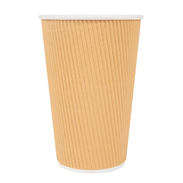 Vasos de cartón kraft para café doble revestimiento