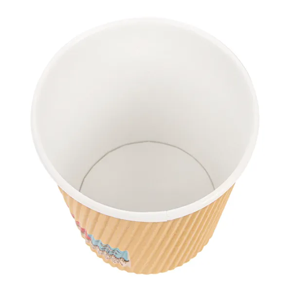Vasos de cartón kraft para café doble revestimiento