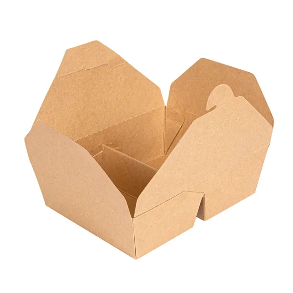Cajas americanas de 2 compartimentos cartón kraft