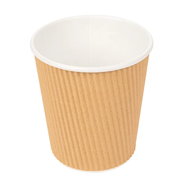 Vasos de cartón kraft para café doble revestimiento