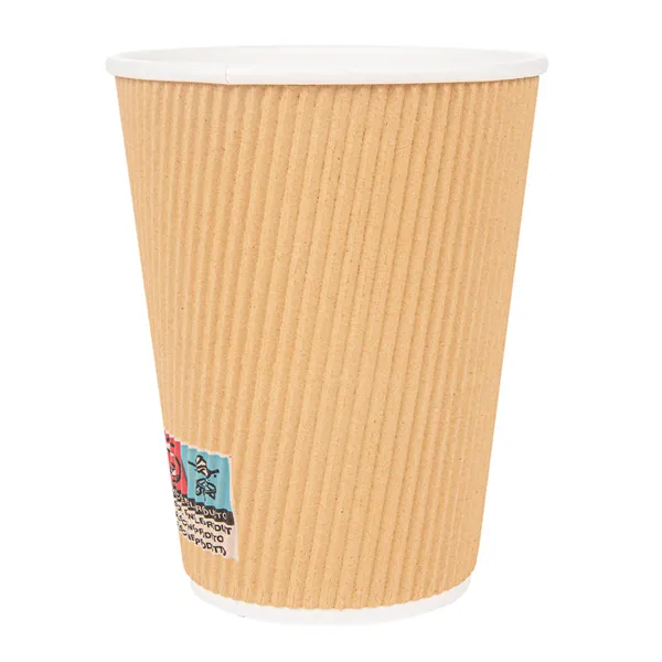 Vasos de cartón kraft para café doble revestimiento