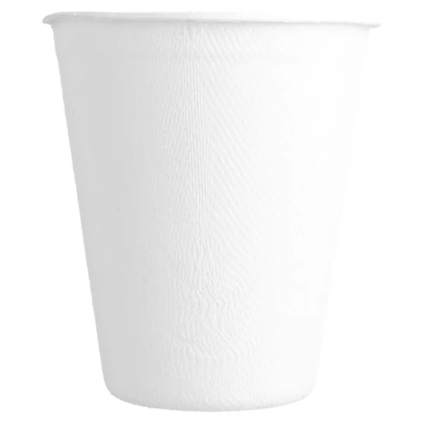 Vasos de bagazo blanco para café "BIONIC"
