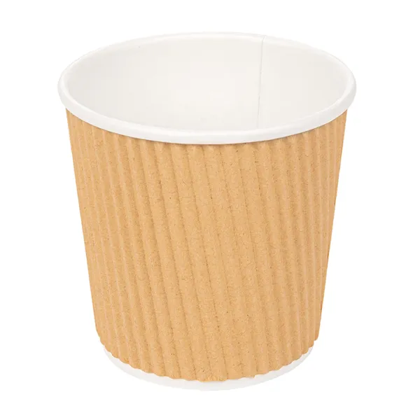 Vasos de cartón kraft para café doble revestimiento