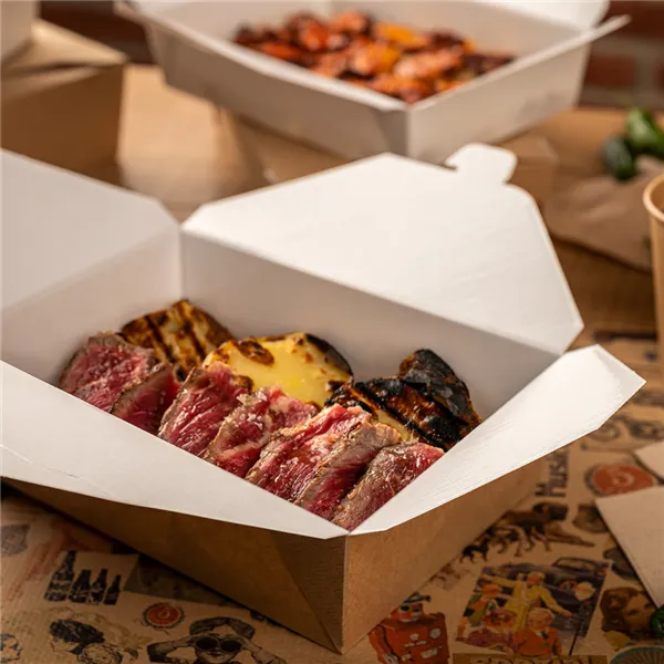 Cajas americanas microondables de cartón kraft "THEPACK"