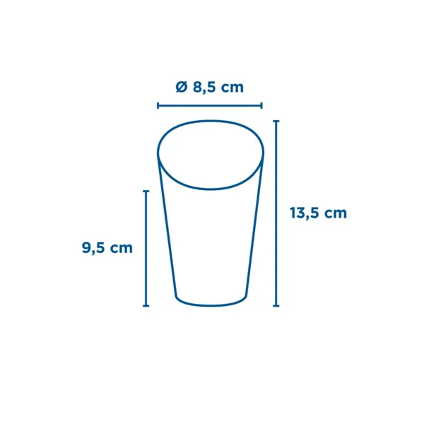 Vasos de cartón kraft abiertos para fritos