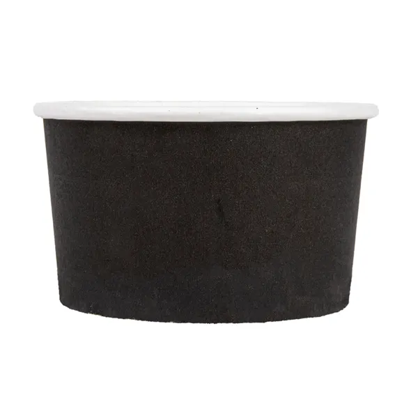 Tarrinas de cartoncillo negro para helados