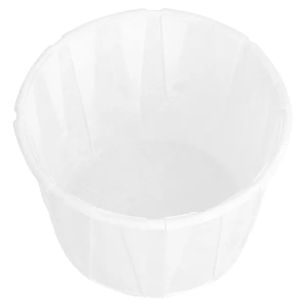 Tarrinas de papel antigrasa plisado blanco