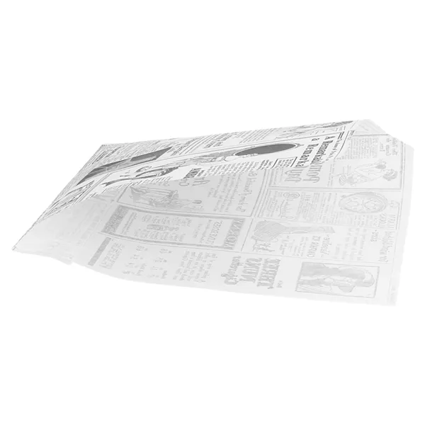 Papel antigrasa abierto 2 lados blanco "TIMES"