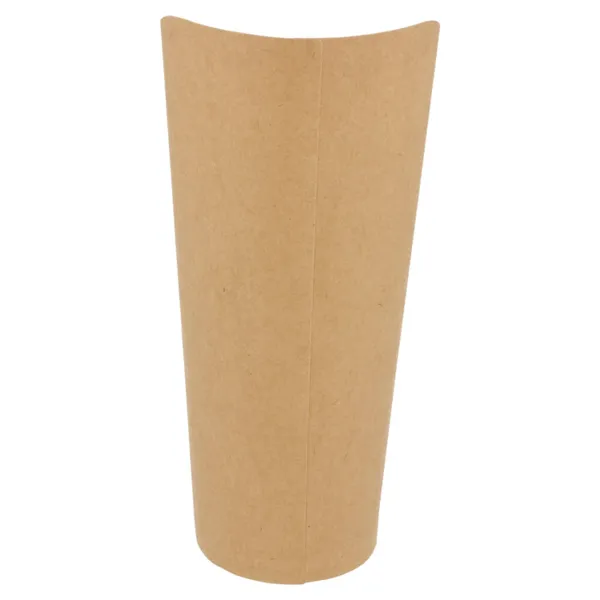 Vasos de cartón kraft abiertos para fritos "FEEL GREEN"