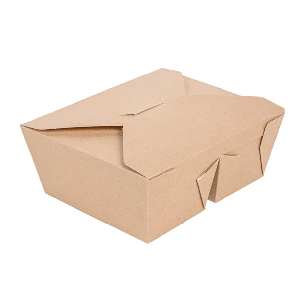 Cajas americanas de 2 compartimentos cartón kraft