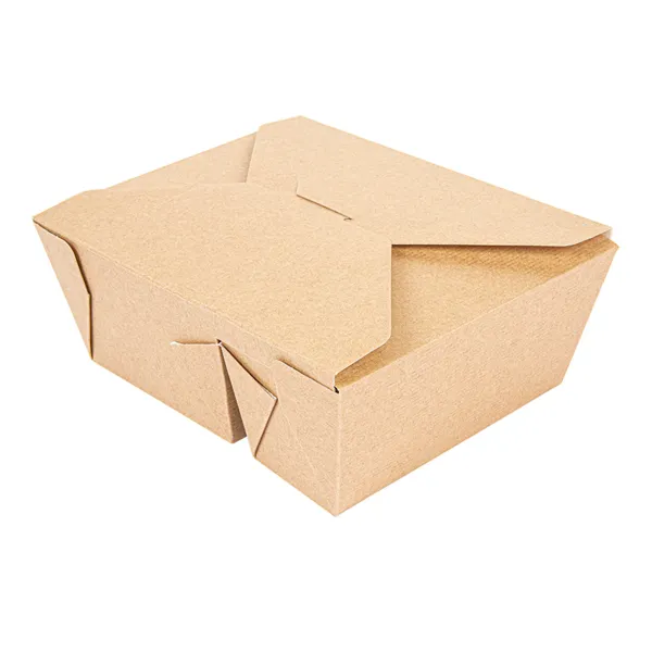 Cajas americanas de 2 compartimentos cartón kraft