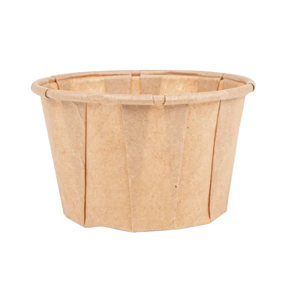 Tarrinas de papel antigrasa plisado kraft
