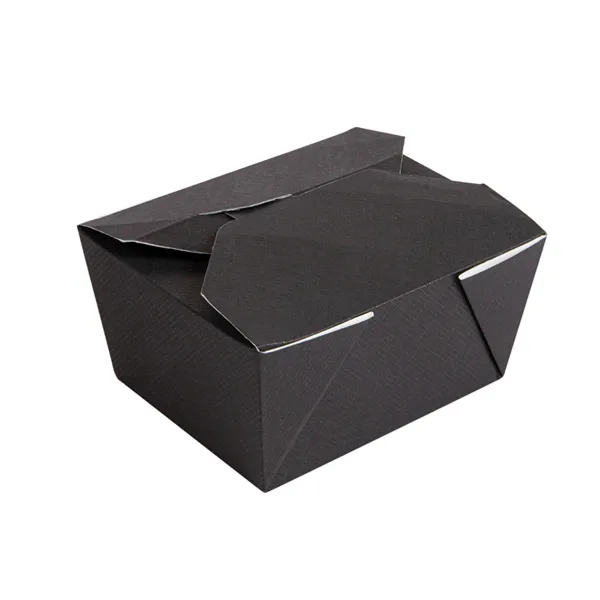 Cajas americanas microondables de cartón negro "THEPACK""