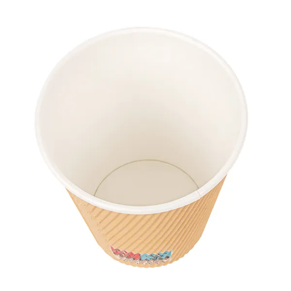 Vasos de cartón kraft para café doble revestimiento