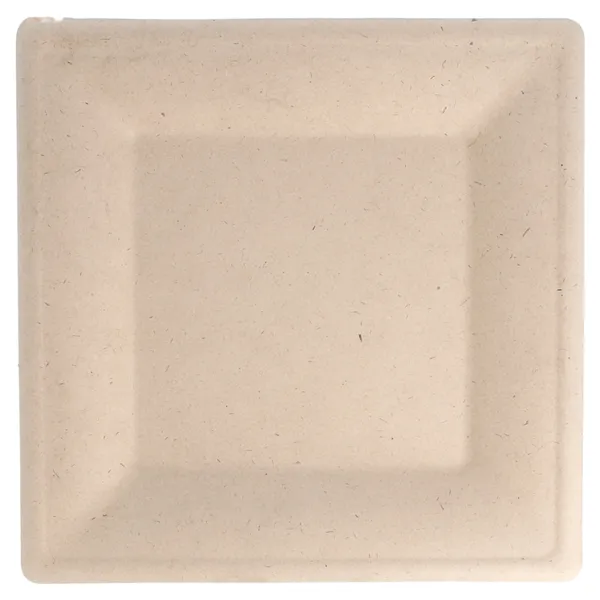 Platos cuadrados de bagazo natural "BIONIC"