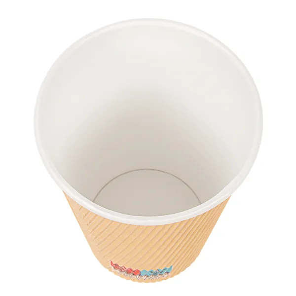 Vasos de cartón kraft para café doble revestimiento