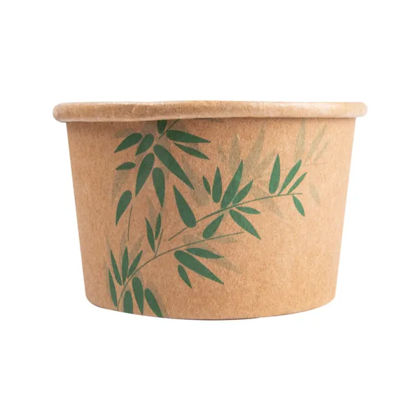 Tarrinas de cartoncillo kraft para helados "FEEL GREEN"