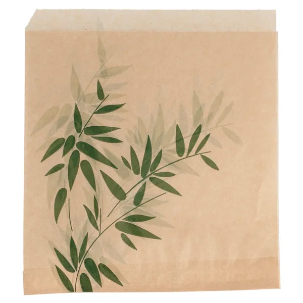 Papel antigrasa abierto 2 lados kraft "FEEL GREEN"