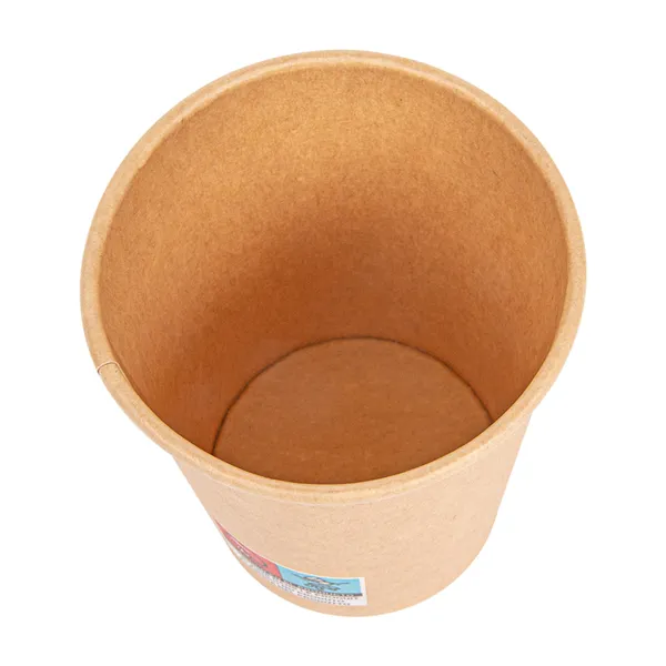 Vasos de cartón kraft para café