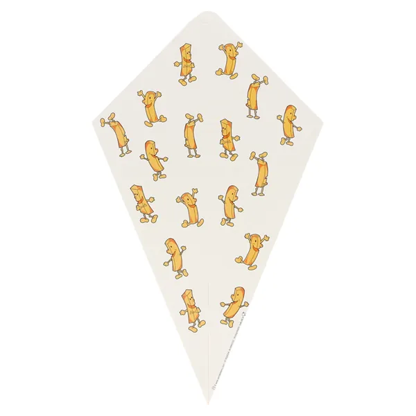 Cucuruchos con pestaña cartoncillo blanco "CHIPS"