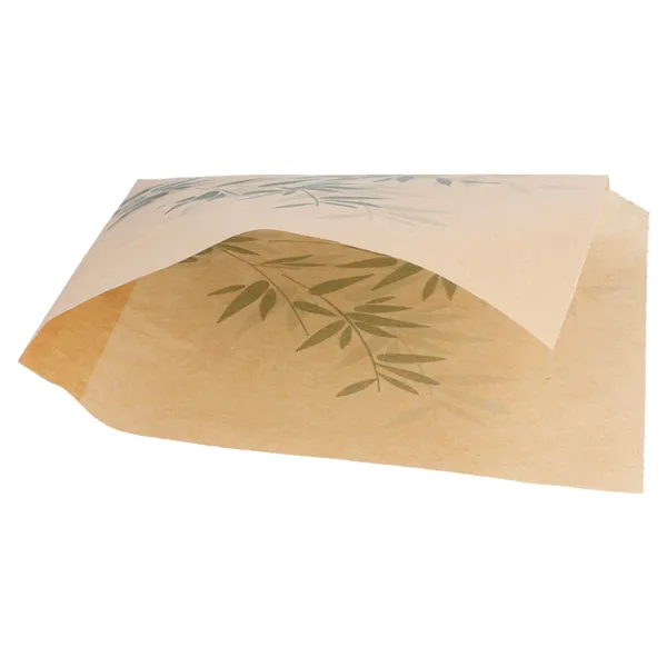 Papel antigrasa abierto 2 lados kraft "FEEL GREEN"