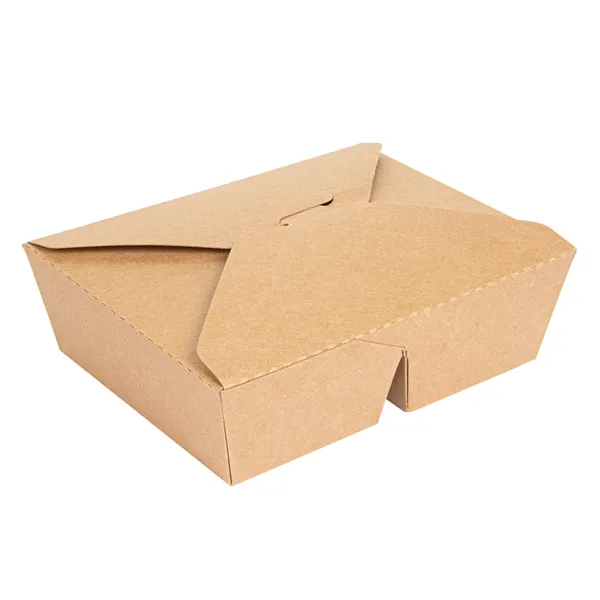 Cajas americanas de 2 compartimentos cartón kraft