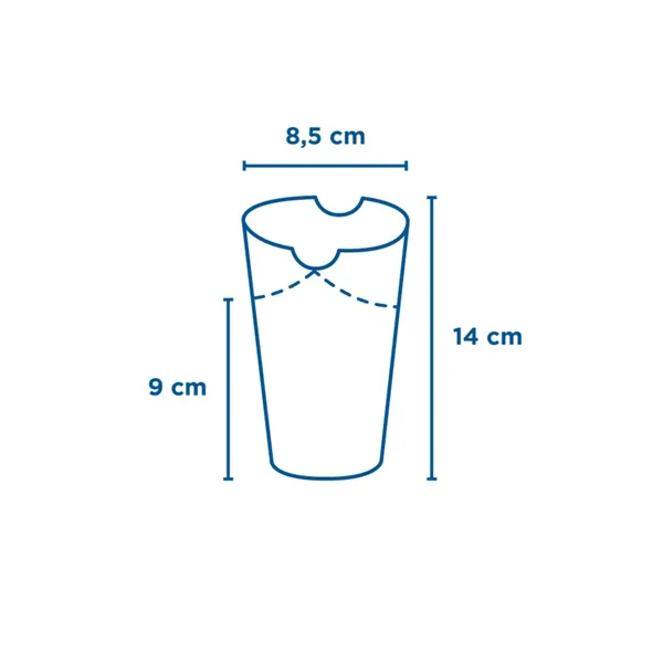 Vasos de cartón kraft con cierre para patatas fritas