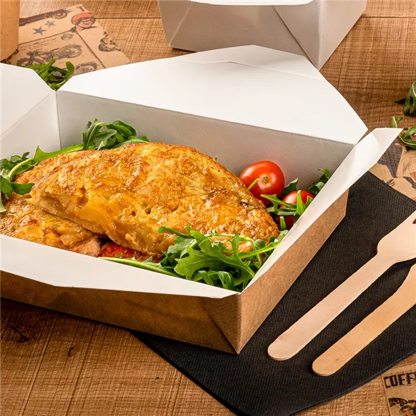 Cajas americanas microondables de cartón kraft "THEPACK"